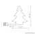 HOME 471207 Beltéri rattan világító karácsonyfa, 20 db melegfehér LED-del