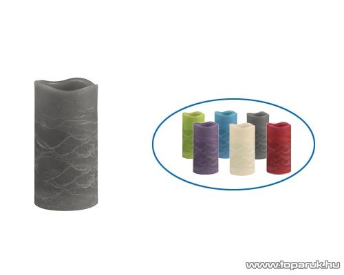 HOME 6000357 Beltéri elemes LED gyertya, 20 cm, szürke viaszgyertya - megszűnt termék: 2016. április