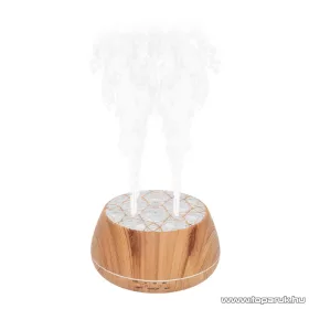   HOME AD 400 WIFI Ultrahangos aroma diffúzor, színesen világító párásító, 400 ml, max. 70 ml / óra (Wifi vezérlés Tuya Smart applikációval)