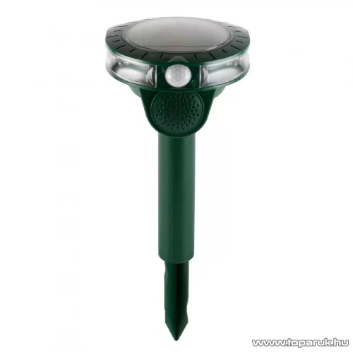 HOME AR 01 Leszúrható napelemes állatriasztó karó kutya, macska, róka, nyest és kisebb rágcsálók távoltartására