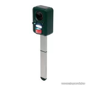   HOME AR02 Napelemes állatriasztó karó, PIR mozgásérzékelővel, 13.5 - 23.5 kHz (5 - 8 m távolság), USB töltőkábellel