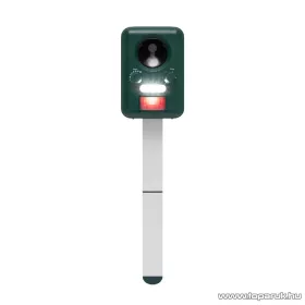   HOME AR02 Napelemes állatriasztó karó, PIR mozgásérzékelővel, 13.5 - 23.5 kHz (5 - 8 m távolság), USB töltőkábellel