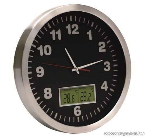 HOME AWC 30T falióra külső, belső hőmérővel, 30 cm