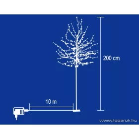   HOME CBT 320 Kültéri LED-es virágzó cseresznyefa dekoráció, 320 db meleg fehér LED-del