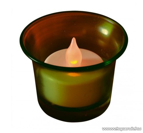 HOME CDG 1/GR Beltéri elemes LED teamécses, zöld tartóval