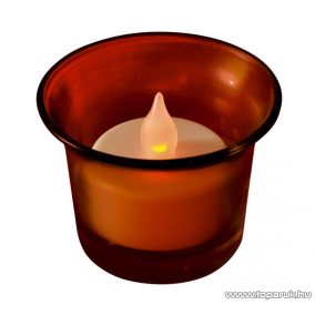   HOME CDG 1/RD Beltéri elemes LED teamécses, piros tartóval