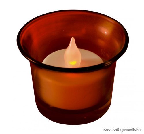 HOME CDG 1/RD Beltéri elemes LED teamécses, piros tartóval