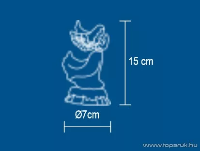 HOME CDM 15/A Beltéri 1 db színváltó LED-es dekoráció (akril alapanyagú), angyal