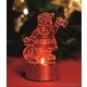 HOME CDM 1/S Beltéri 1 db piros LED-es világító mécses dekoráció, Mikulás