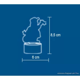   HOME CDM 1/S Beltéri 1 db piros LED-es világító mécses dekoráció, Mikulás