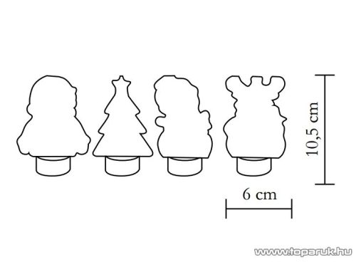 HOME CDM 3 Beltéri LED-es világító mécses dekoráció, 1 db színváltós leddel