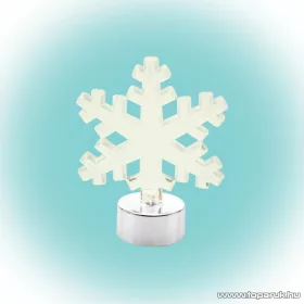  HOME CDM 8/F Beltéri 1 db fehér LED-es világító mécses dekoráció, hókristály
