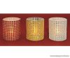 HOME CD 6/SET Beltéri elemes LED-es gyönygydekorációs mécses szett, sárga színű pislákoló fényjáték
