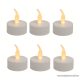HOME CD 6/WH Beltéri elemes LED teamécses szett (6 db), pislákoló fényjáték, fehér színű mécsesek