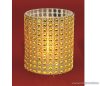 HOME CD 6/YE Beltéri SÁRGA színű elemes LED-es gyönygydekorációs mécses, sárga színű pislákoló fényjáték