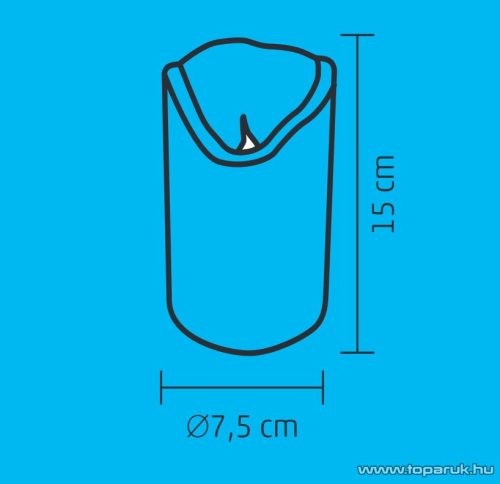 HOME CMW 15 Beltéri LED-es, elemes viaszgyertya dekoráció, mozgó lángeffekt