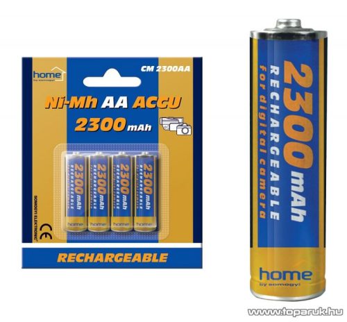 HOME CM 2300AA 2300 mA Ni-Mh ceruzaakkumulátor (AA), 4 db / csomag - megszűnt termék: 2017. június