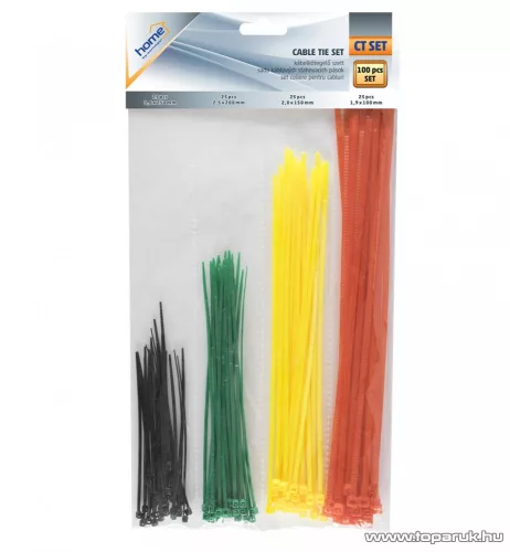 HOME CT SET Kábelkötegelő szett, 4 x 25 db