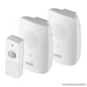   HOME DBS 1001DC Vezeték nélküli csengő 2 db beltéri egységgel, 100 m