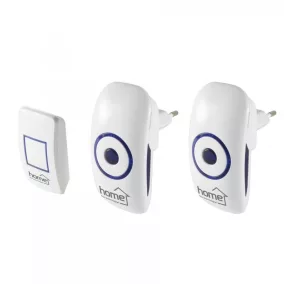   HOME DBS 1501AC Vezeték nélküli csengő szett 2 db beltéri egységgel, 150 m