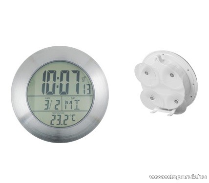 HOME DCF 17B Fürdőszobai óra, belső hőmérséklet kijelzéssel