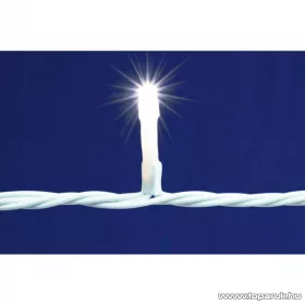   HOME DLFJ 200/WH Kültéri toldható állófényű 200 LED-es party jégcsap füzér, fényfüggöny, hideg fehér világítással, 5 m hosszú