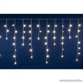   HOME DLFJ 200/WW Kültéri toldható állófényű 200 LED-es party jégcsap füzér, fényfüggöny, meleg fehér világítással, 5 m hosszú