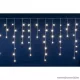 HOME DLFJ 200/WW Kültéri toldható állófényű 200 LED-es party jégcsap füzér, fényfüggöny, meleg fehér világítással, 5 m hosszú