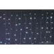 HOME DLF 400/WH Kültéri toldható állófényű 400 LED-es party fényfüggöny, hideg fehér világítással, 200 x 200 cm