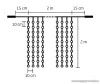 HOME DLF 400/WW Kültéri toldható állófényű 400 LED-es party fényfüggöny, meleg fehér világítással, 200 x 200 cm