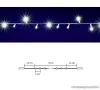 HOME DLI 200/WH Kültéri toldható állófényű 200 LED-es party fényfüzér, hideg fehér világítással, 10 m hosszú