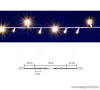 HOME DLI 200/WW Kültéri toldható állófényű 200 LED-es party fényfüzér, meleg fehér világítással, 10 m hosszú