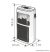 HOME FKH 401 Hordozható mini kerámia hősugárzó fűtőtest hangulatos lángeffekttel, fehér, 400 W