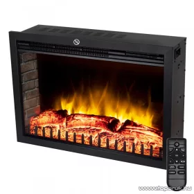   HOME FKKI 04 Beépíthető elektromos látványkandalló + távirányító, 1000 W / 2000 W