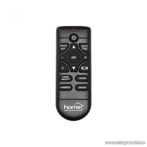 HOME FKK 22 Szabadon álló elektromos kandalló, sötét MDF bútorlapból, távirányítóval
