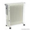 HOME FKO 11 LCD kijelzős olajradiátor, termosztát szabályozással, 11 tag, fehér, max. 2200 W