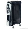 HOME FKO 9/BK Olajradiátor, termosztát szabályozással, 9 tag, fekete, 2000 W
