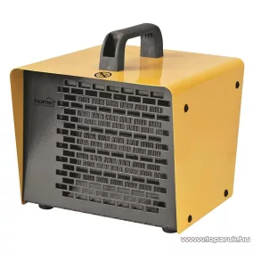   HOME FK302 Hordozható ventilátoros fém házas PTC fűtőtest , hősugárzó, sárga, 2000 W