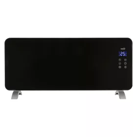   HOME FK 430 WIFI Edzett üveg előlapos elektromos konvektor, falra is szerelhető SMART fűtőtest, fekete, 2000 W