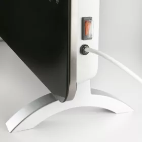   HOME FK 430 WIFI Edzett üveg előlapos elektromos konvektor, falra is szerelhető SMART fűtőtest, fekete, 2000 W