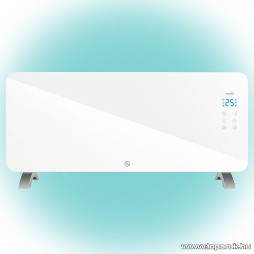 HOME FK 440 WIFI Elektromos falra is szerelhető SMART fűtőtest, fém hősugárzó, fehér üveg előlappal, 2000 W