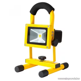   HOME FLB 10 LED/YE Hordozható újratölthető LED-es fényvető, 10 W, sárga