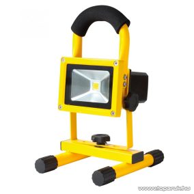  HOME FLB 10 LED/YE Hordozható újratölthető LED-es fényvető, 10 W, sárga