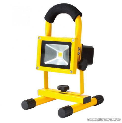 HOME FLB 10 LED/YE Hordozható újratölthető LED-es fényvető, 10 W, sárga
