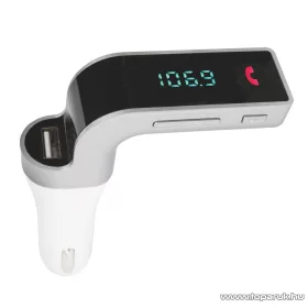   HOME FMBT Mobiltelefon kihangosító és Bluetooth FM modulátor (transzmitter), 6 in 1