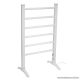 HOME FTW22 Fűtött, szabadon álló kivitelű elektromos ruhaszárító és törölközőszárító, alumínium, vízálló kapcsoló, IPX2, 90 W, fehér