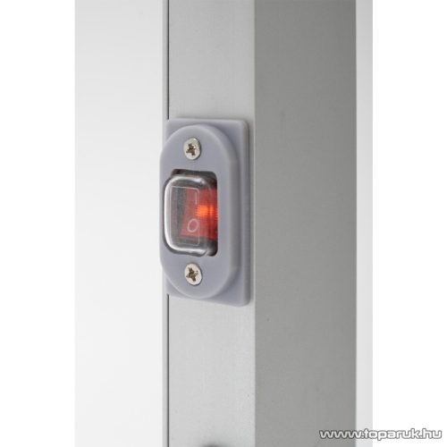 HOME FTW22 Fűtött, szabadon álló kivitelű elektromos ruhaszárító és törölközőszárító, alumínium, vízálló kapcsoló, IPX2, 90 W, fehér