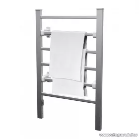   HOME FTW 2 Fűtött, elektromos törölközőszárító, ezüst, 100W