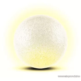   HOME GLE 20/WW Beltéri 2 LED-es, elemes világító EVA gömb dekoráció, 20 cm, meleg fehér