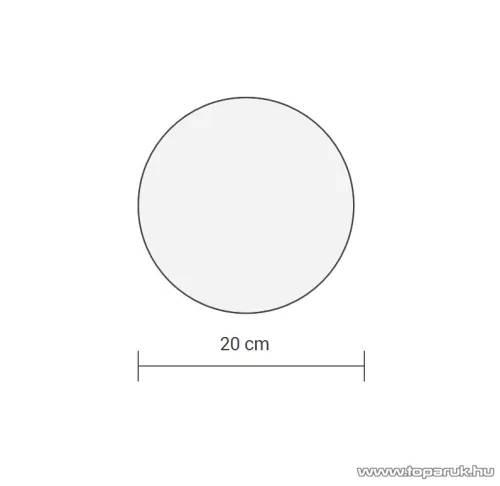HOME GLE 20/WW Beltéri 2 LED-es, elemes világító EVA gömb dekoráció, 20 cm, meleg fehér